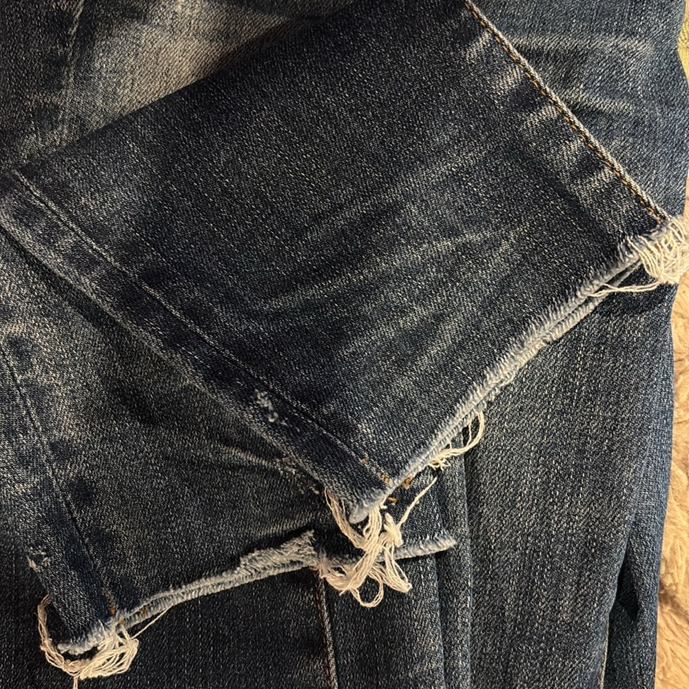 Madewell 9” High Rise Skinny Button Fly Dark Blue Jeans size 26 (4) - Picture 10 of 10